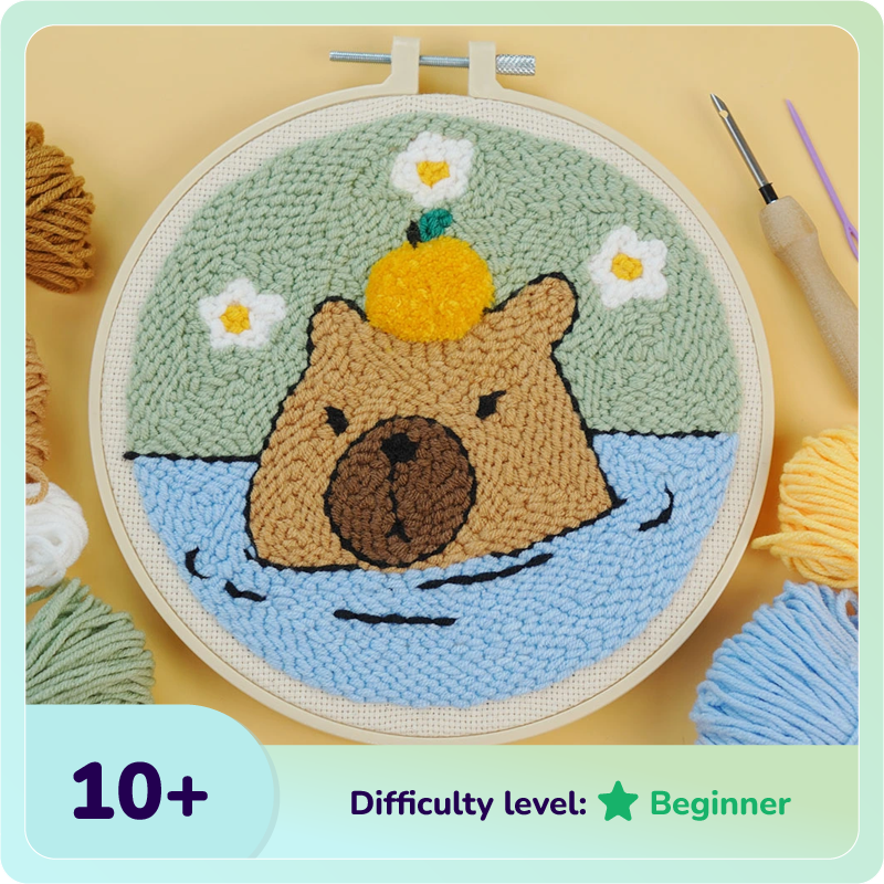 Capybara Punch Needle Kit