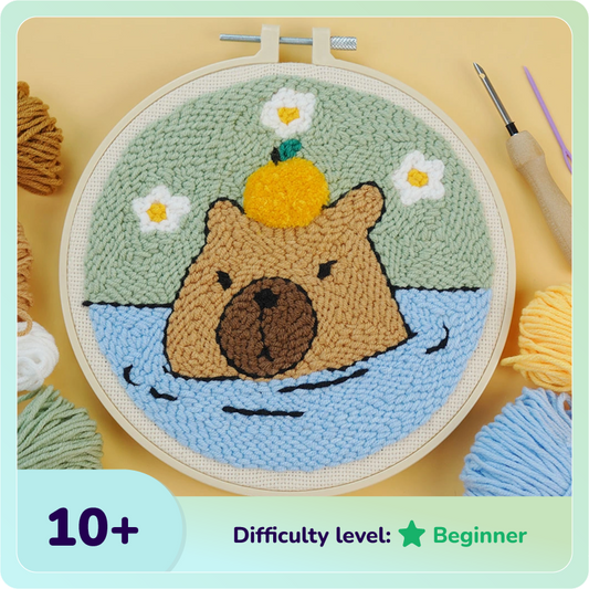 Capybara Punch Needle Kit