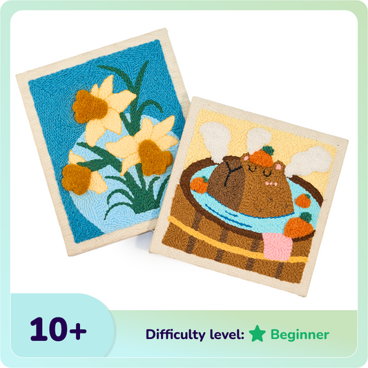 Daffodil & Capybara Punch Needle Bundle