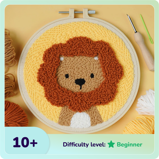 Lion Punch Needle Kit