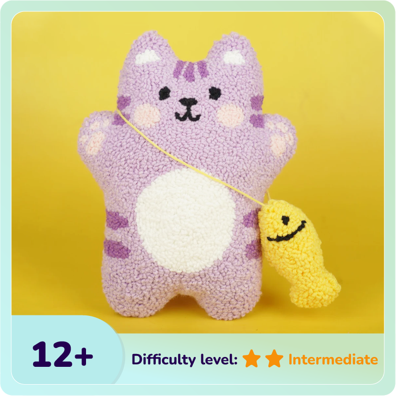 Neko The Cat Plush Toy Punch Needle Kit